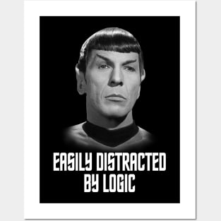 STAR TREK - Easily distracted by logic Posters and Art